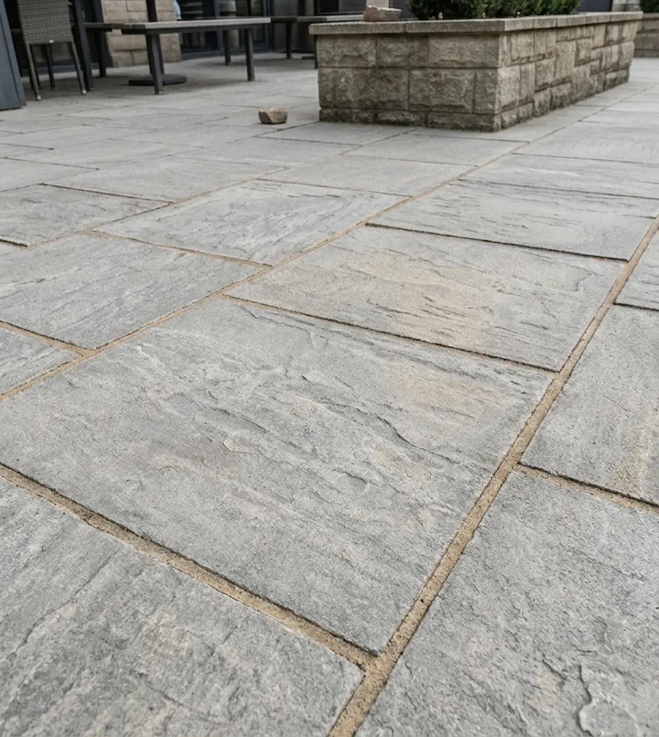 Outdoor tile pressure clean — after